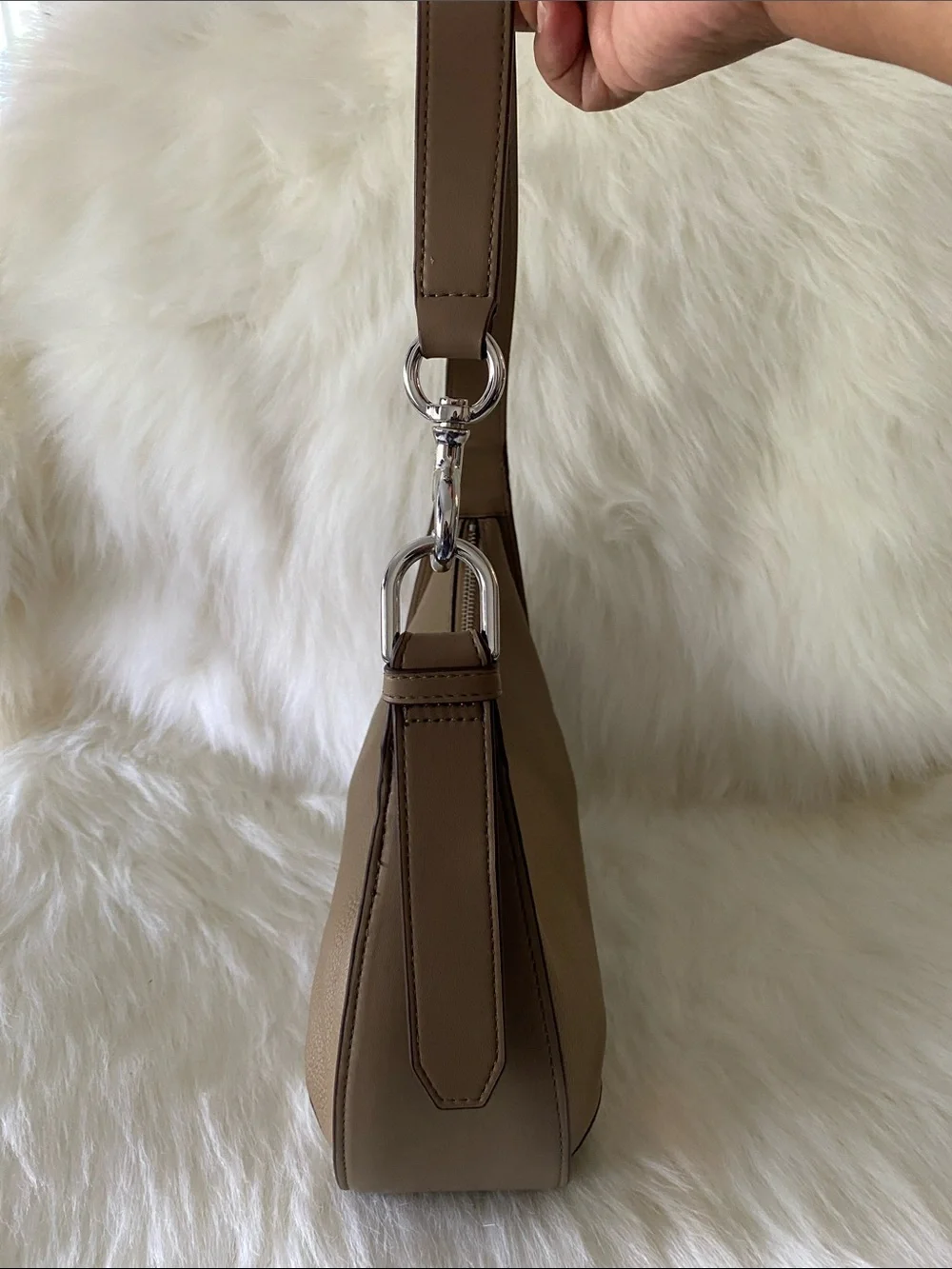DKNY Thyme Medium Hobo Bag in Taupe